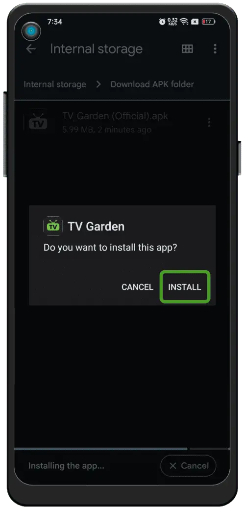 Instalar y abrir Golago TV